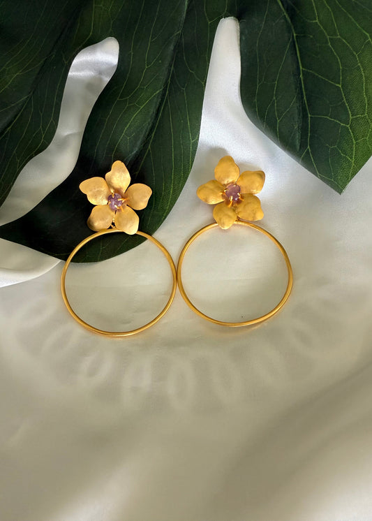 Violet earrings
