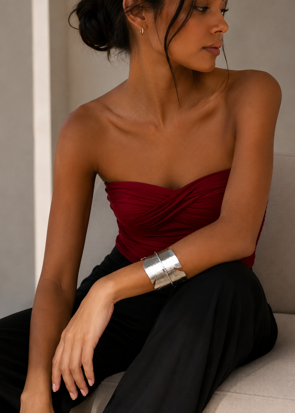 Selene Bracelet – elegant gold artisan bracelet by Guapissima