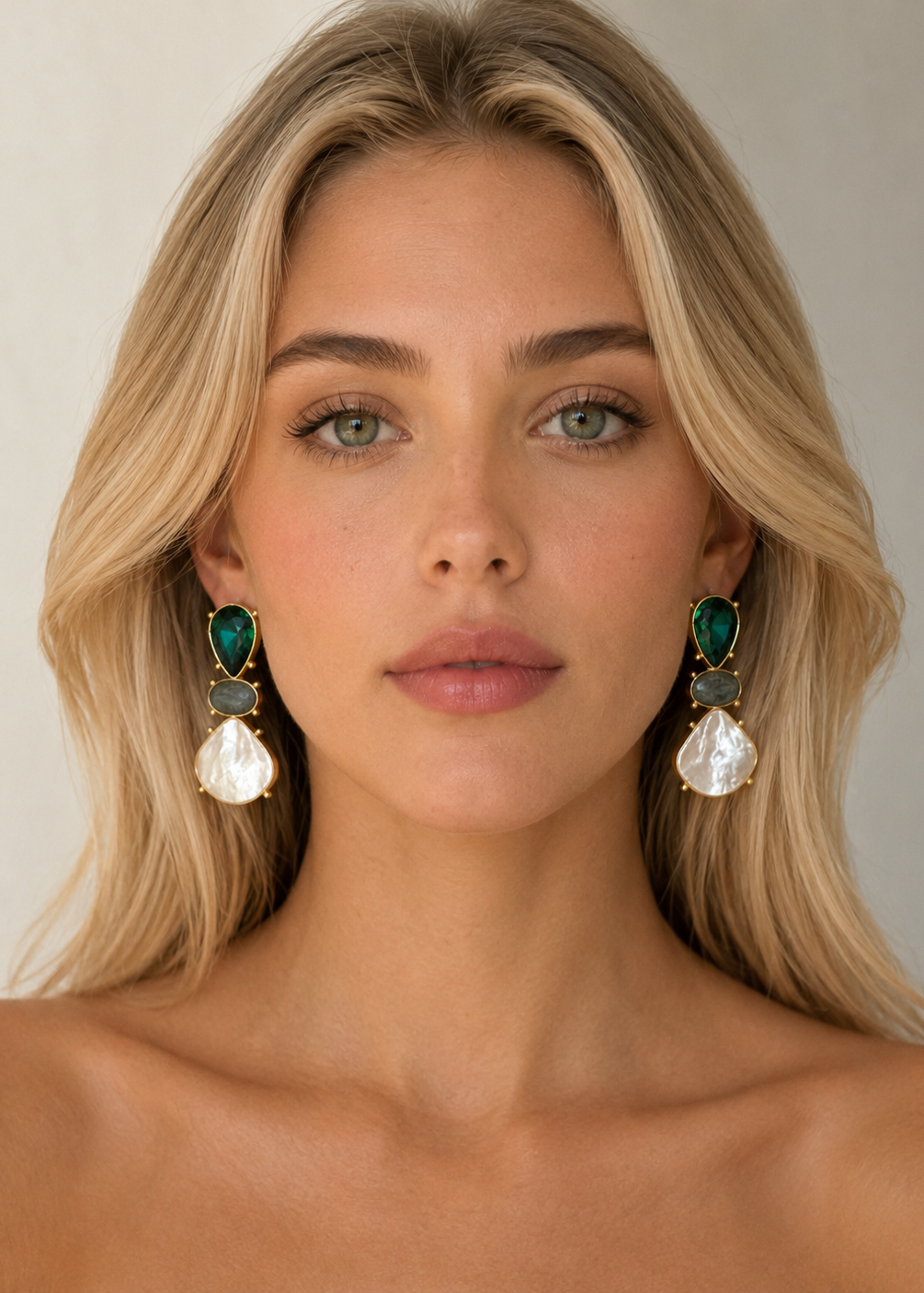 Trinity Earrings – 24K gold-plated handmade jewelry by Guapíssima