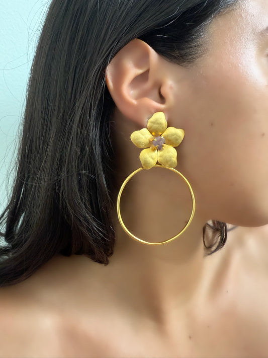 Violet earrings